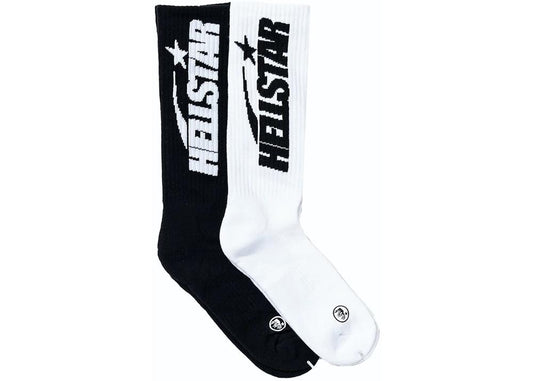 Hellstar Classic Socks (2 Pack) White/Black