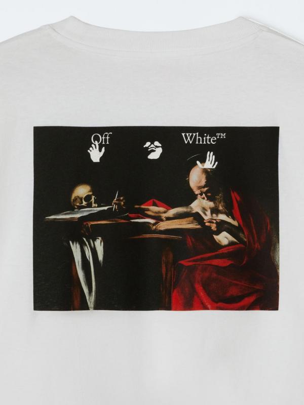 Off-White Carravagio Paint Over Tee White