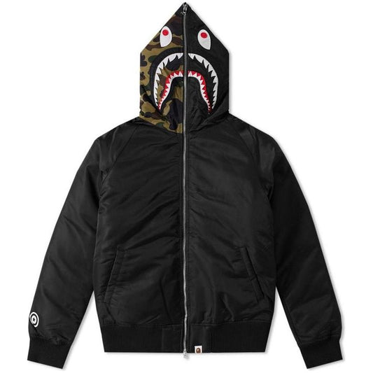 A Bathing Ape Shark Hooded Down Jacket