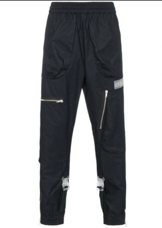 Off-White Black Art Dad Shuttle Track Pants