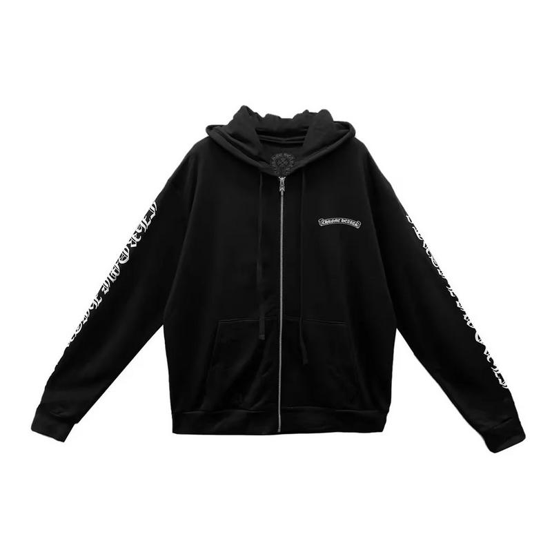 Chrome Hearts Scroll Zip Up Black