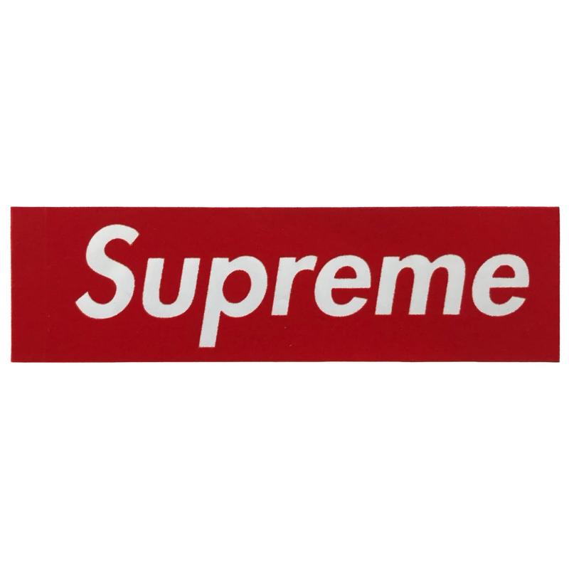 Supreme Felt Box Logo Sticker Red