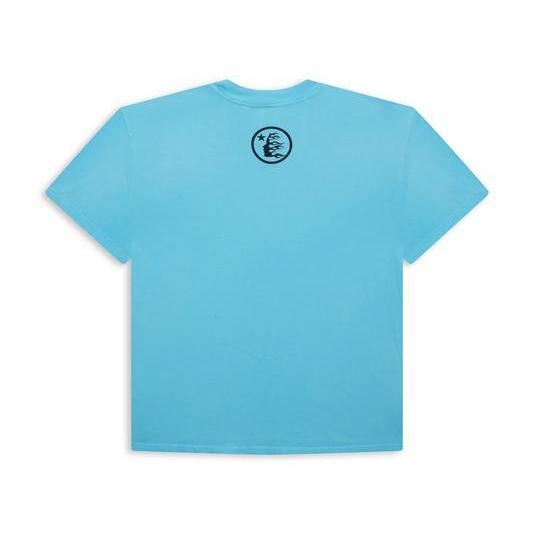 Hellstar Box Logo T-Shirt Blue