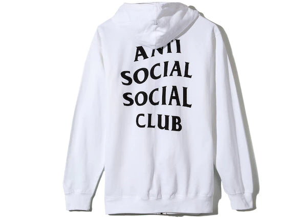Anti Social Social Club Masochism Zip Up Hoodie White