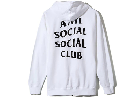 Anti Social Social Club Masochism Zip Up Hoodie White
