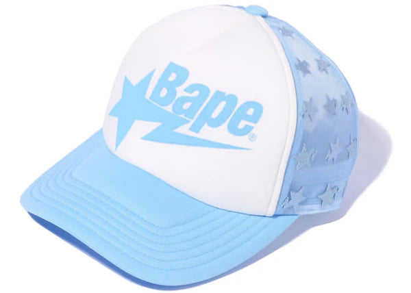 BAPE Sta Allover Mesh Cap Blue