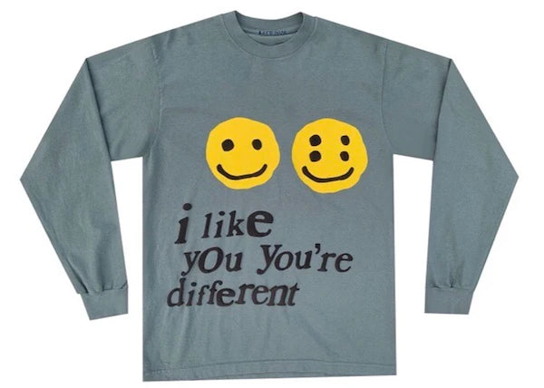 Cactus Plant Flea Market I Like You You're Different L/S Tee Grey