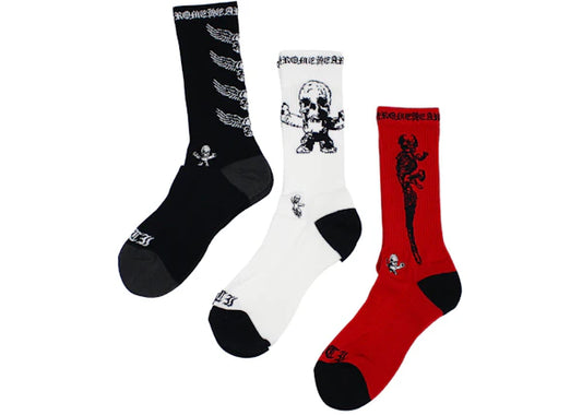 Chrome Hearts Foti Socks (3 Pack) Multi