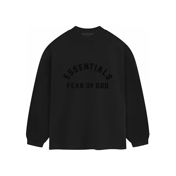 Fear of God Essentials Heavy Jersey Longsleeve Tee Jet Black