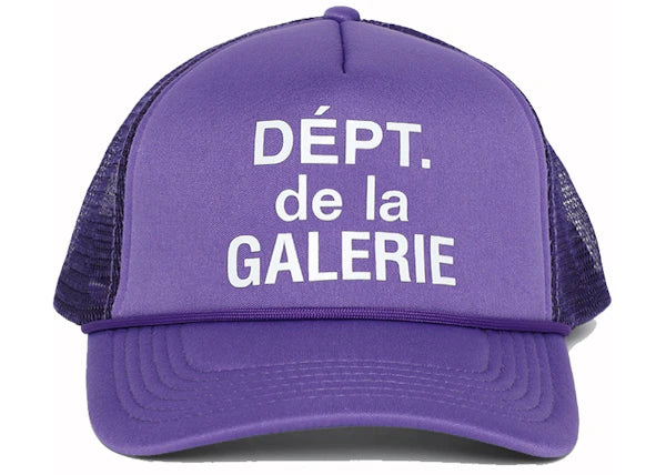 Gallery Dept. French Logo Trucker Hat Flo Purple