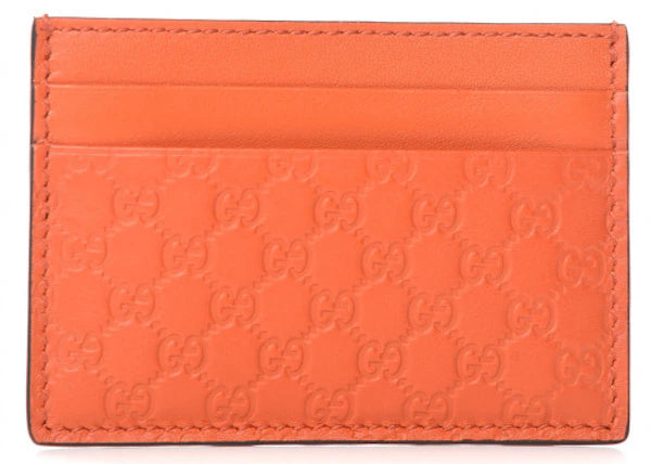 Gucci Card Case Microguccissima (5 Card Slot) Orange