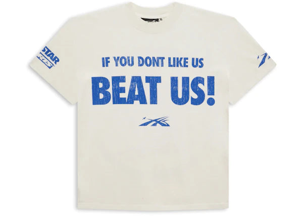 Hellstar Beat Us! T-shirt White/Blue