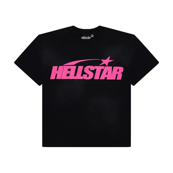 Hellstar Classic T-shirt (Gel Print) Black/Pink