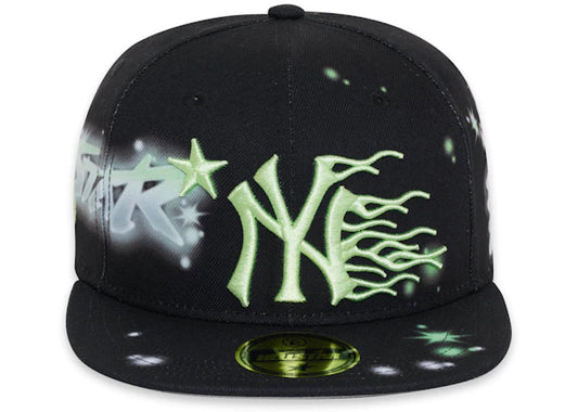 Hellstar NY Snapback Graffiti Hat Black/Neon