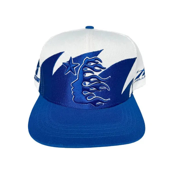 Hellstar Shark Teeth Snapback Off White/Royal Blue