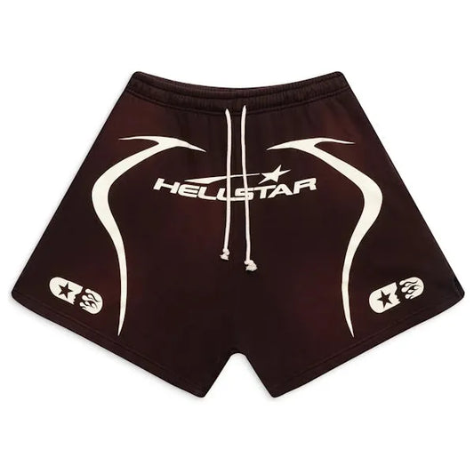 Hellstar Warm Up Shorts Brown