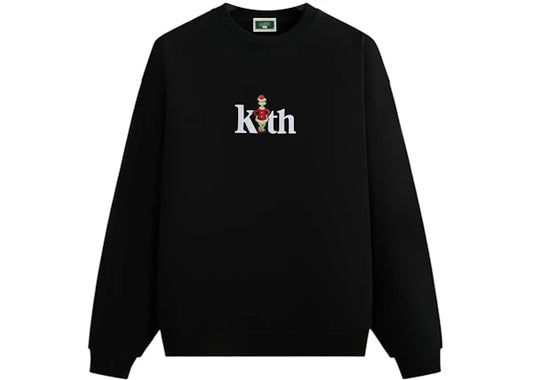 Kith x The Grinch Serif Nelson Crewneck Black Beauty