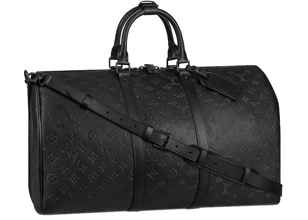 Louis Vuitton Keepall Bandouliere 50 Monogram Shadow Black