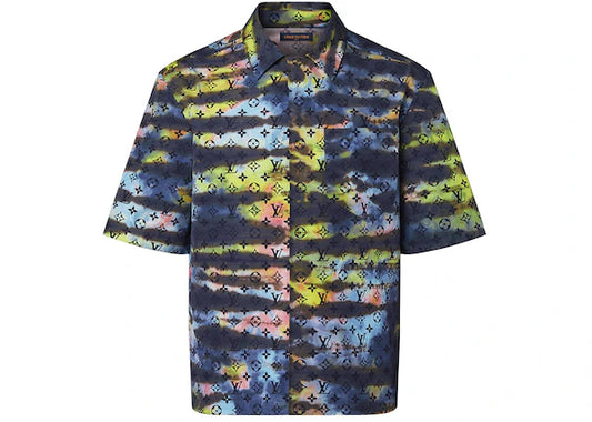 Louis Vuitton Zipped Monogram Tie-Dye Shirt Multicolor