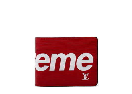 Louis Vuitton x Supreme Slender Wallet Epi Red