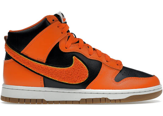 Nike Dunk High Retro Chenille Swoosh Safety Orange