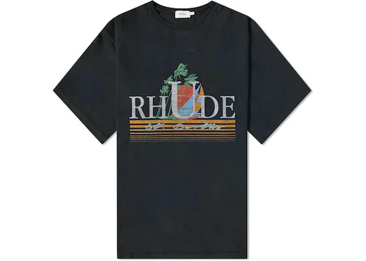 Rhude Tropics Tee Vintage Black/Multicolor