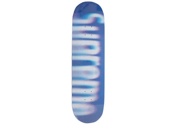 Supreme Blurred Logo Skateboard Deck Blue