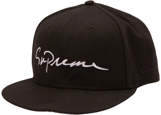 Supreme Classic Script New Era Cap Black