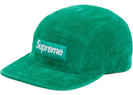 Supreme Corduroy Camp Cap (FW23) Green