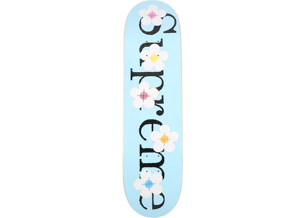 Supreme Flowers Skateboard Deck Blue