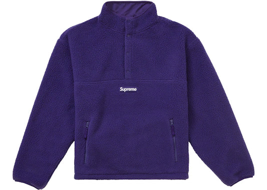 Supreme Polartec Shearling Reversible Pullover (FW24) Purple