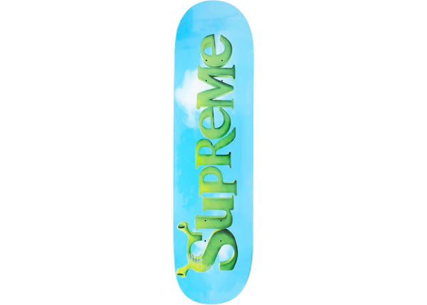 Supreme Shrek Skateboard Deck Blue