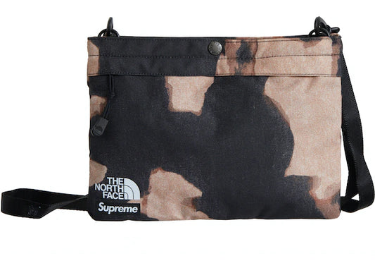 Supreme The North Face Bleached Denim Print Shoulder Bag Black