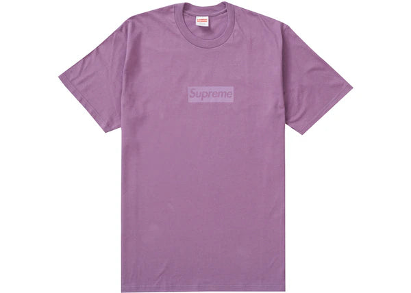 Supreme Tonal Box Logo Tee Dusty Purple