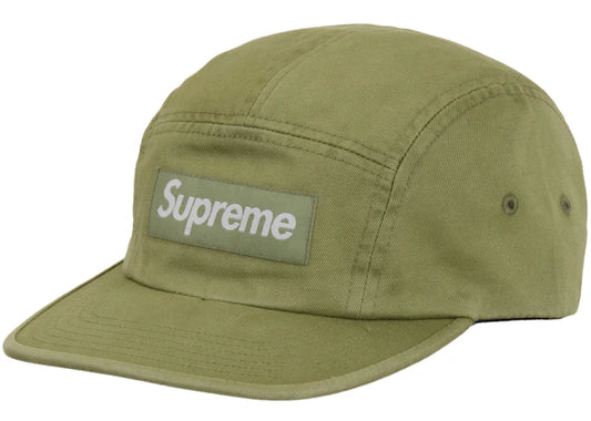 Supreme Washed Chino Twill Camp Cap (SS24) Olive