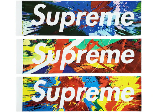 Supreme x Damien Hirst Spinart Box Logo Sticker Set