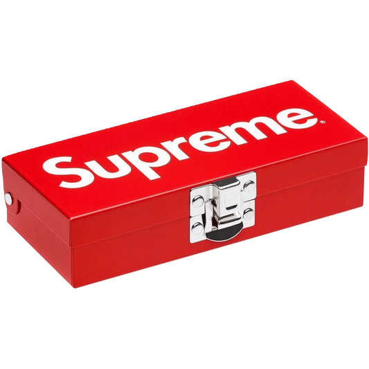 Supreme Small Metal Storage Box Red