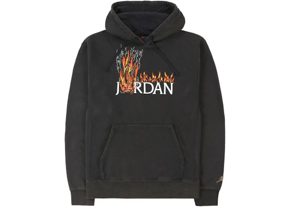 Travis Scott MJ Fleece Hoodie Black