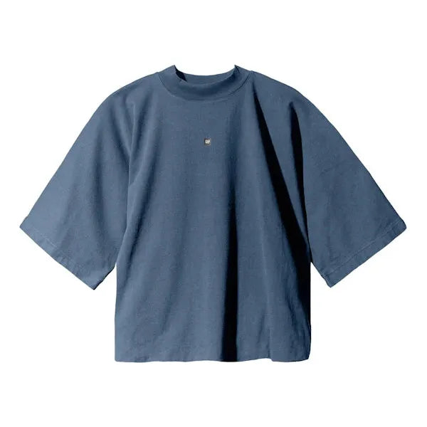 Yeezy Gap Logo No Seam Tee Dark Blue