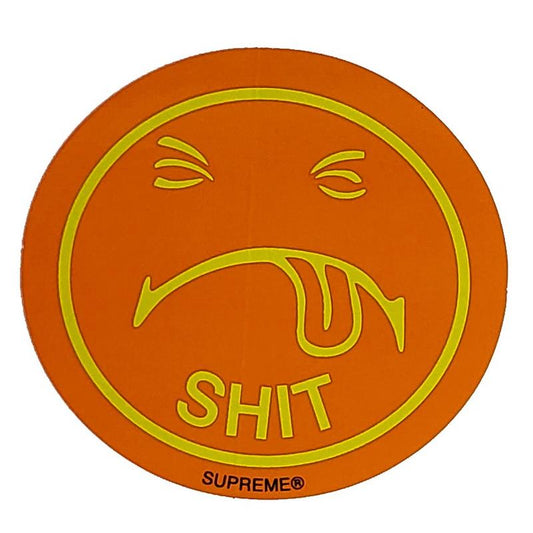 Supreme Shit Sticker Orange