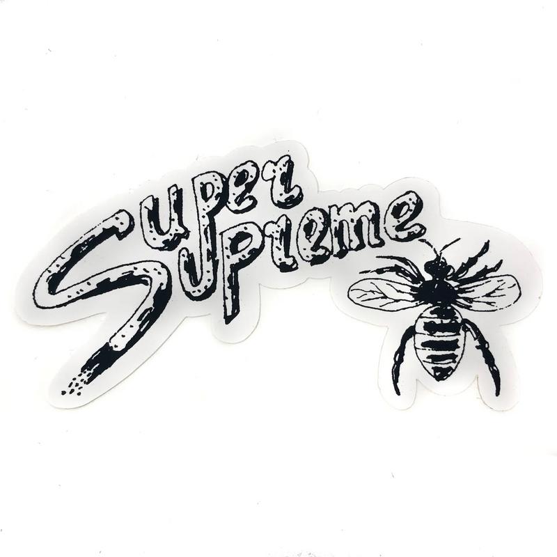 Supreme Super Supreme Sticker White