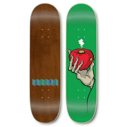 Strange Love Apple Skateboard Deck Green